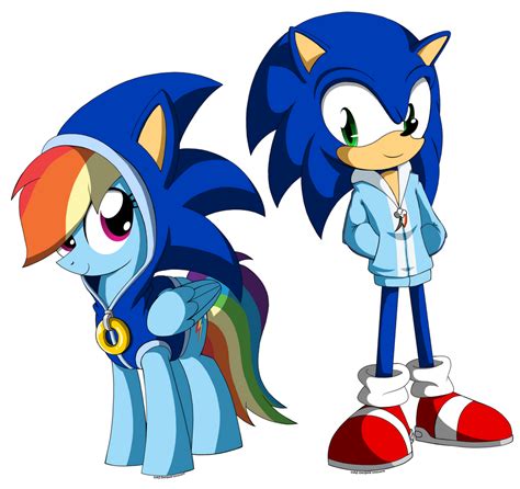 Sonic And Rainbow Dash Wallpaper