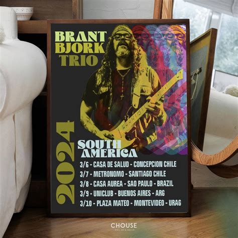 Stream Brant Bjork Trio South America 2024 Tour Poster Music Poster Etsy