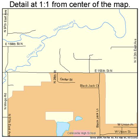 Collinsville Oklahoma Street Map 4016350