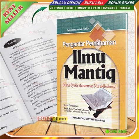 Jual Buku Original Pengantar Pemahaman Ilmu Mantiq Shopee Indonesia