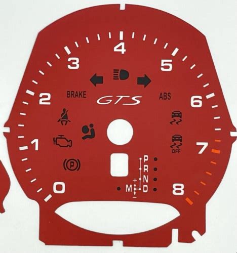 Porsche Macan Gts Speedometer Rpm Dial Red Color Ebay