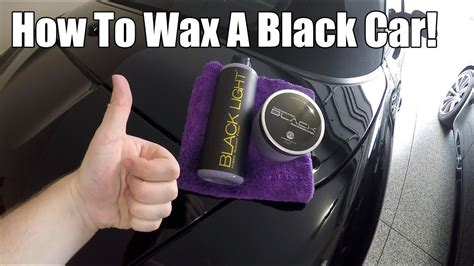 How To Wax A Black Car Youtube