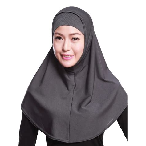 Women Muslim Scarf Solid Head Coverings Hijab Caps Abaya Headscarves Bonnet Under Wraps Caps