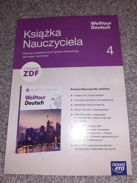 Welttour Deutsch 4 książka nauczyciela Nowa Era Oborniki Śląskie