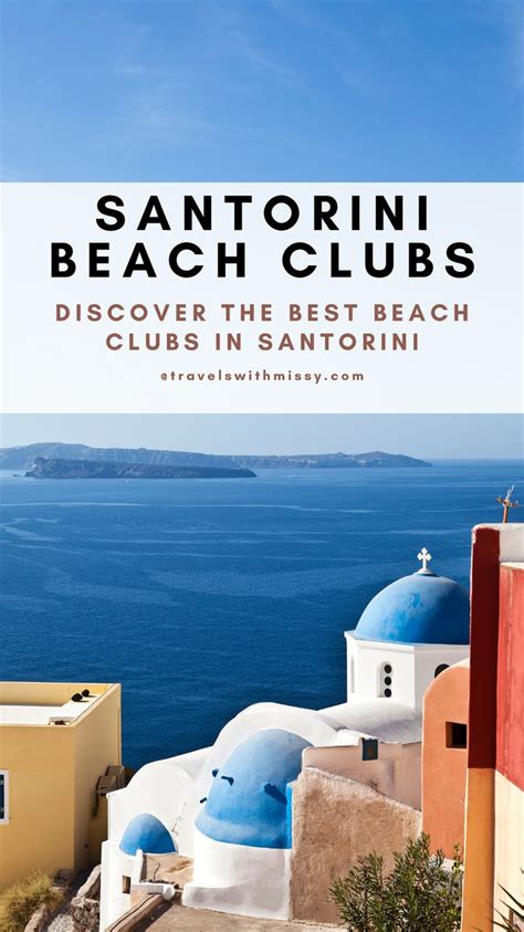 The Best Beach Clubs in Santorini | Greece travel guide, Europe travel ...