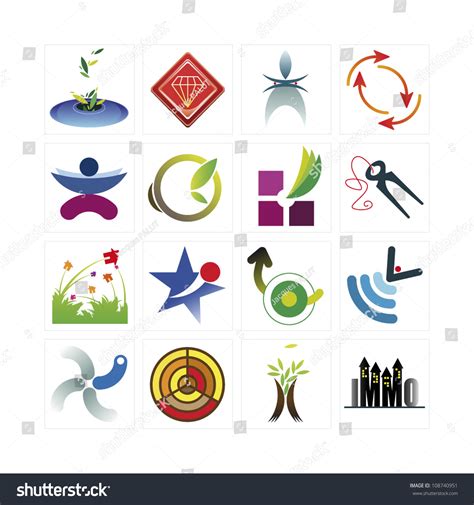 Set Pictograms Signs Symbols Stock Vector (Royalty Free) 108740951