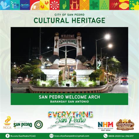 Cultural Heritage 𝐒𝐀𝐍 𝐏𝐄𝐃𝐑𝐎 𝐖𝐄𝐋𝐂𝐎𝐌𝐄 𝐀𝐑𝐂𝐇 City Of San Pedro Laguna