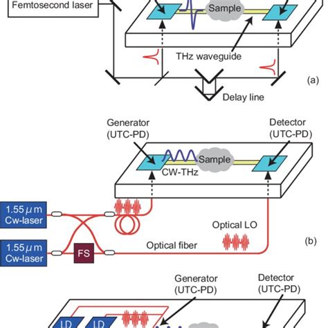 Schematic Diagram Of The THz Waveguide Based Spectrometer Based On A