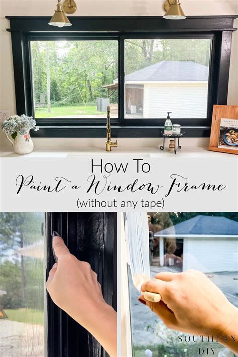 paint window frames trim   tape  artofit