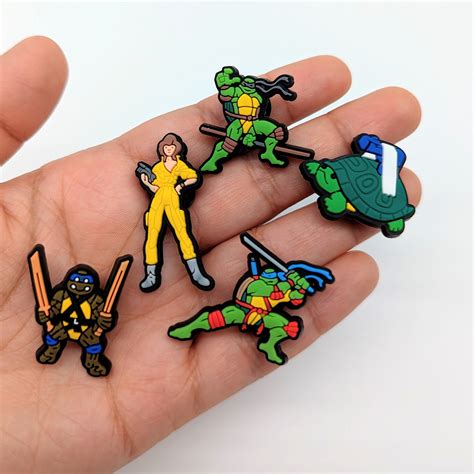 Teenage Mutant Ninja Turtles Croc Shoe Charms Leonardo Donatello