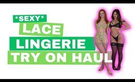 SEXY Lace Lingerie Try On Haul Videos Try On Haul Girls