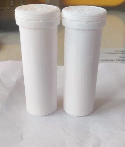 Effervescent Tube With Spiral Desiccant Cap At Bottle