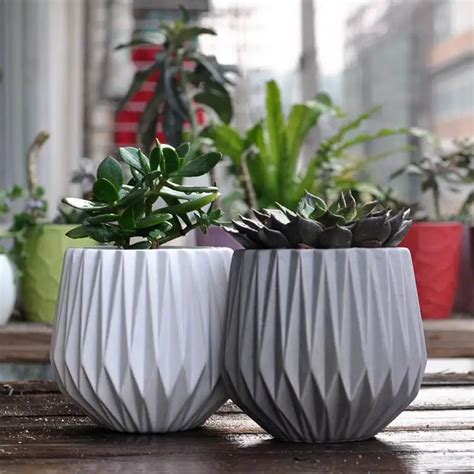 Modern Decoration Ceramic Indoor Plant Pot Flower Pot Home Decoration 2 Pieces / Set-in Flower ...