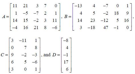 Matrix operations with excel