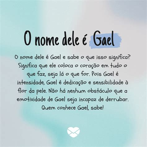 O Que Significa O Nome Gael - Significado do nome Gael: origem, frases e mais
