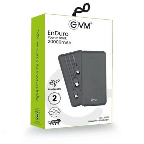 Evm Enduro Power Bank Mah At Portable Battery Charger In