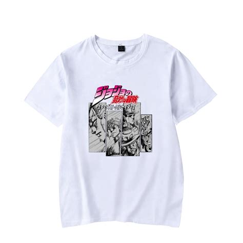 Jojo S Bizarre Adventure Tshirt Hot Anime Pullover Streetwear Short Sleeve Unisex Tops Walmart