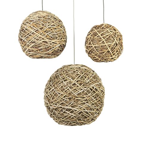 Closed Circle Rattan Lamp Couleur Locale