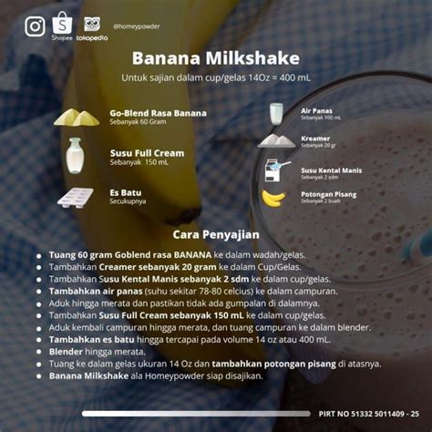 Bubuk Minuman BANANA 1Kg Bubuk Rasa BANANA BANANA Powder Serbuk