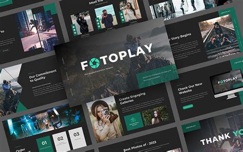 Modello Powerpoint Di Fotografia Fotoplay Templatemonster