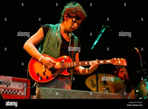 Kings Of Leon Performing On The Pyramid Stage Glastonbury Festival