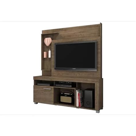 Estante Home Theater Icaro C Prateleiras De Vidro Rijo Parcelamento