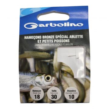 Hameçons Garbolino Bronze Spécial Ablette et Petits Poissons