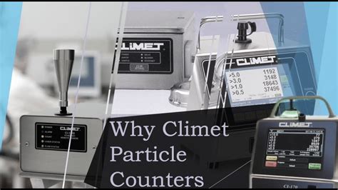 Climet Particle Counters Youtube