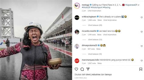 Canda Motogp Minta Tolong Rara Di Sirkuit Motegi Hentikan Hujan