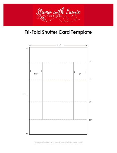 Tri-Fold Shutter Card - Stamp With Laurie