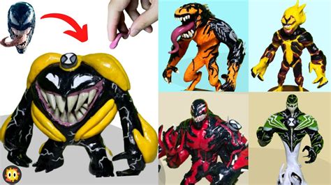 How to make Venomized Ben10 Aliens using clay tutorial ｜ ben10 – Go IT