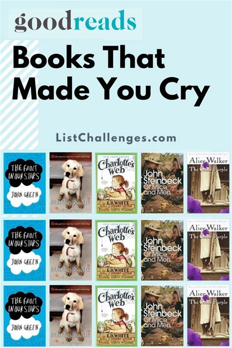 Goodreads Books That Made You Cry Goodreads Books Make You Cry