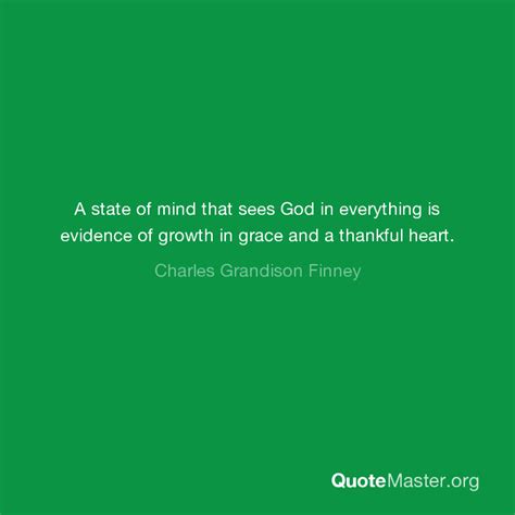 A State Of Mind That Sees God In Everything Is Evidence Of Growth In