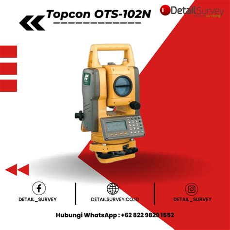 Total Station Topcon Gts N Cv Detail Survey