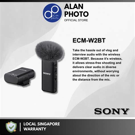 Sony ECM W2BT ECM W2BT ECM LV1 Camera Mount Digital Bluetooth