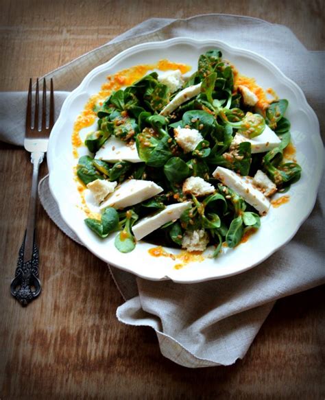 Ensalada de canónigos con queso fresco BUENÍSIMA Y FÁCIL