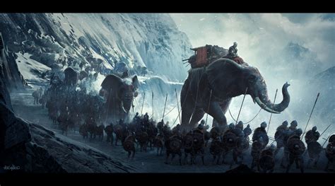 Artstation Hannibal Crossing The Alps Alex Nice Persian Warrior