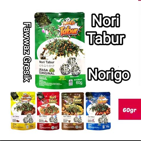 Jual Nori Tabur Rumput Laut Panggang 60gr Halal Nori Tabur Rumput