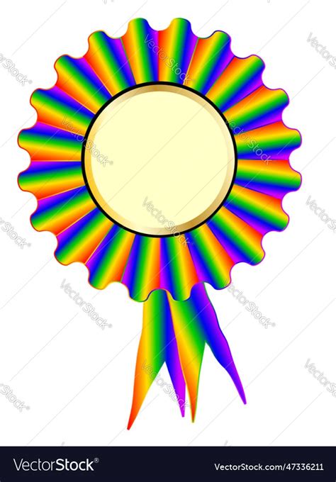 Lgbtq Color Rosette Royalty Free Vector Image Vectorstock