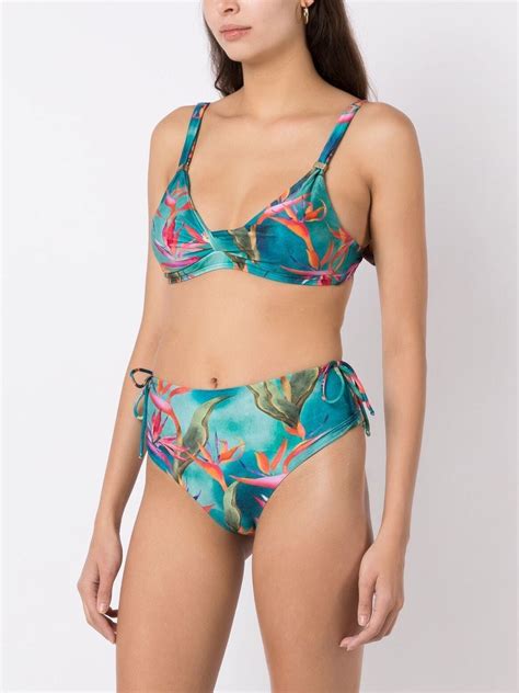 Lygia Nanny Bikini Marcela Bleu FARFETCH FR