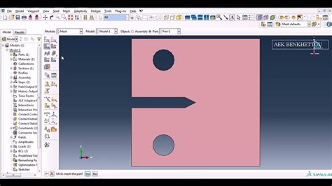 Compact Tension Specimen Using Abaqus Youtube