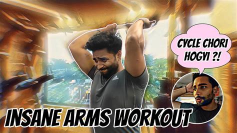 Gym Arms Workout Bicep And Tricep Workout Daily Vlog Day 88 Youtube