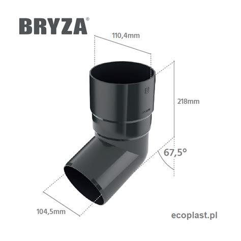 Bryza Pvc Br Zowy Kolano Wylewka Mm K T Ecoplast