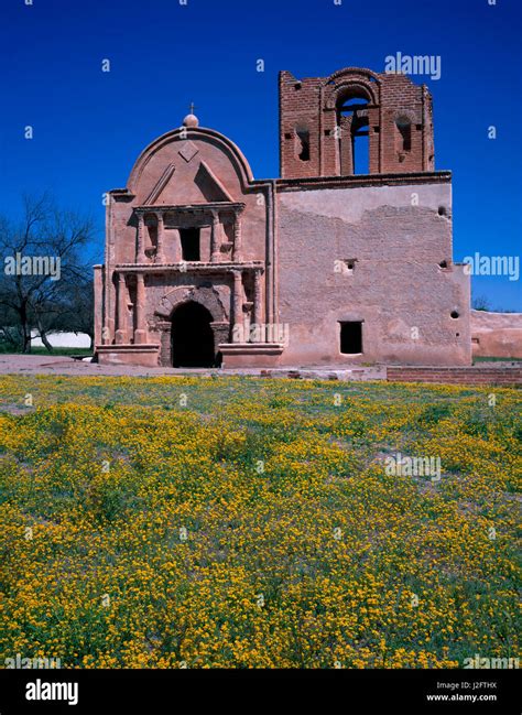 Usa Arizona Tumacacori National Historical Park Remains Of Mission