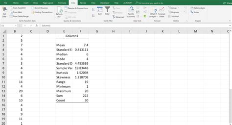 How To Use Microsoft Excels Data Analysis ToolPak For Descriptive