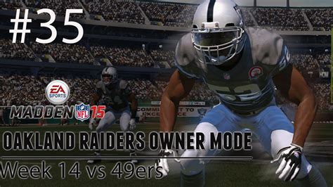 Ps Madden Raiders Connected Franchise Week Vs Ers Hd