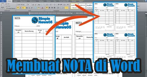 Cara Membuat Nota Di Microsoft Word Dehaliyah Riset