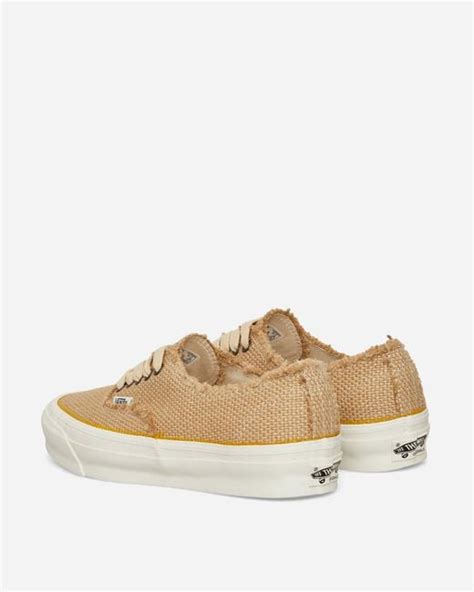 Vans Og Authentic Frayed Lx Sneakers Jute Starfish In White For Men Lyst