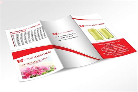 Deodorant Trifold Brochure By Ayme Designs Thehungryjpeg