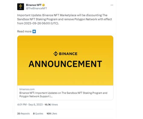 Binance Nft K T Th C Staking The Sandbox V Ng Ng H Tr M Ng Polygon